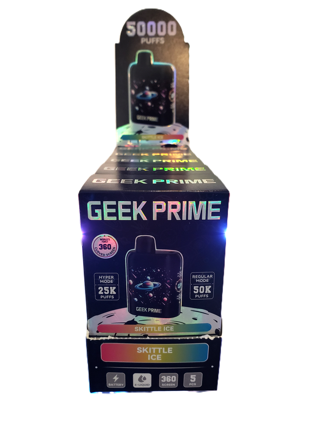 Geek Prime 5% Disposable Vape - Skittles Ice