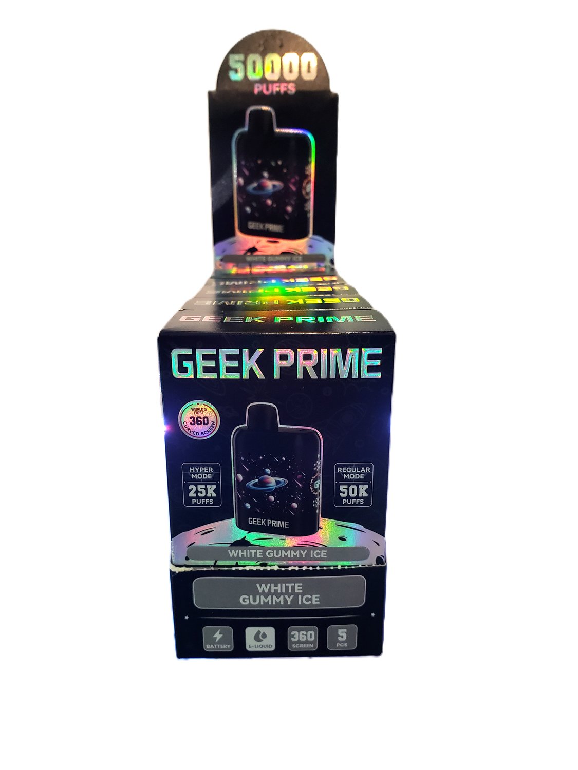Geek Prime 5% Disposable Vape - White Gummy Ice