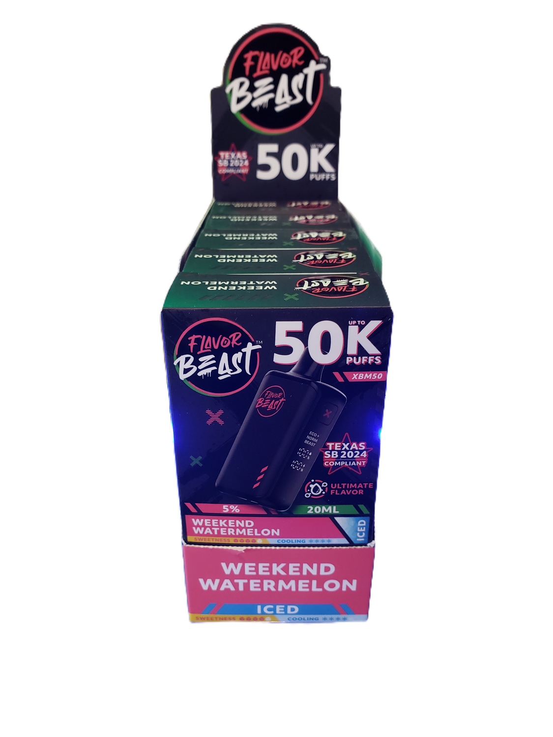 Flavor Beast XBM50 Disposable Weekend Watermelon Iced (50mg)