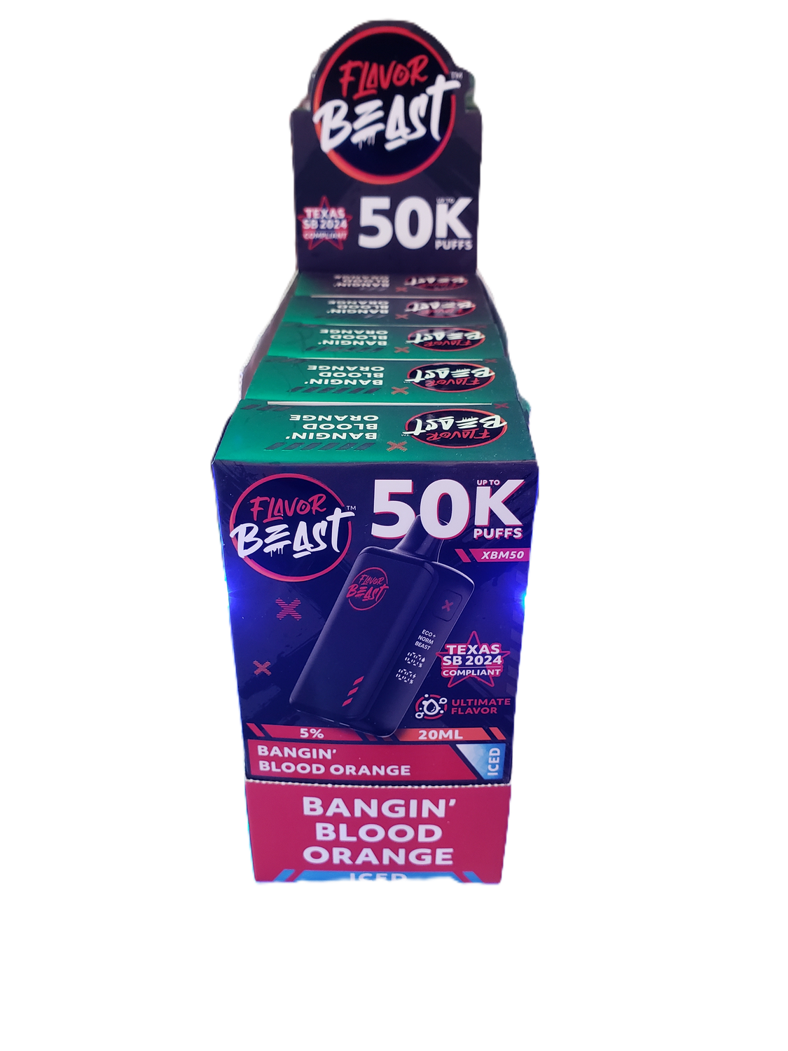 Flavor Beast XBM50 Disposable Bangin' Blood Orange Iced (50mg)