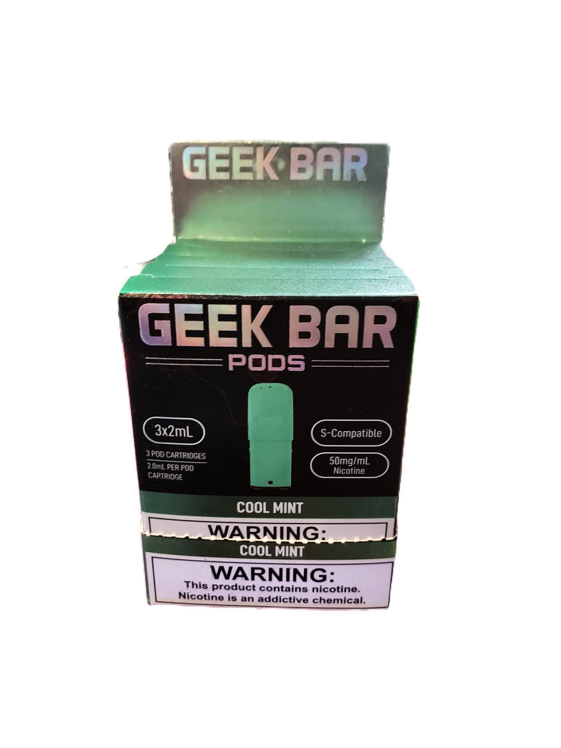 Geek Bar Pod 5%-Nicotine STLTH Compatible Pods (pack of 3) - Cool Mint