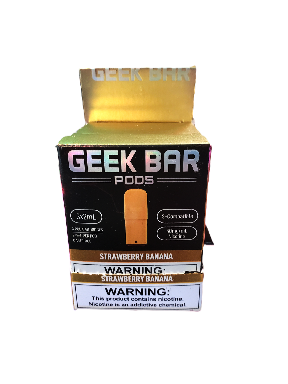 Geek Bar Pod 5%-Nicotine STLTH Compatible Pods (pack of 3) - Strawberry Banana