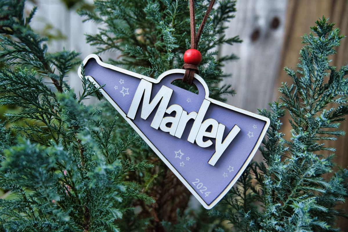 Personalized Cheerleader Ornament