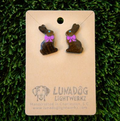 Chocolate Bunny Earrings