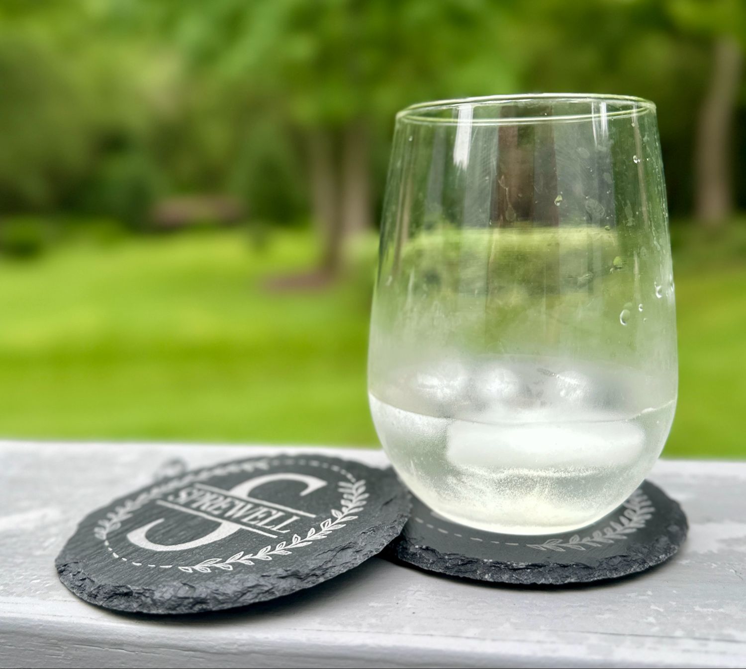 Personalized Slate Coaster - Round