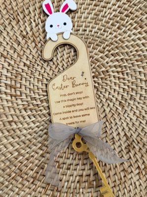 Easter Bunny Hop Here Door Hanger