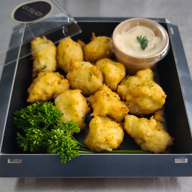 Pack Caja 12 Buñuelos de Bacalao con alioli