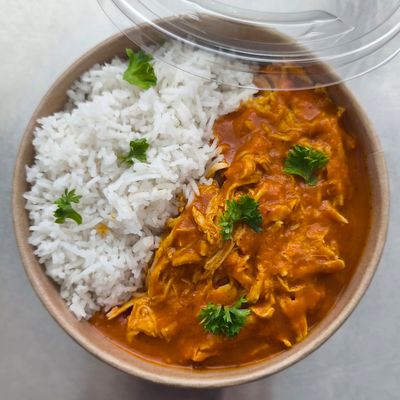 Pulled CHICKEN con Arroz Basmati