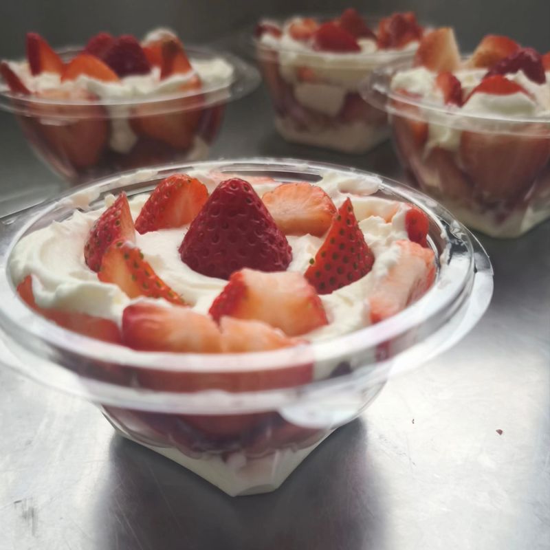Fresas con Nata casera