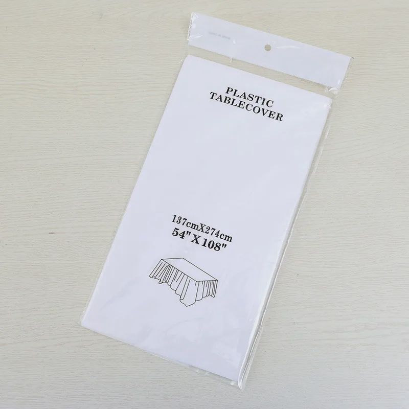 Plastic Tablecover, Colour: White