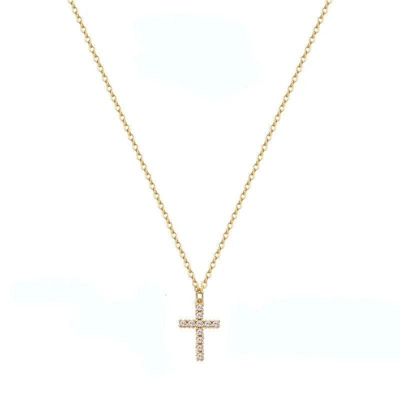 Small Cross Pendant Necklace