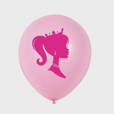 Pink Barbie Theme Latex Balloons