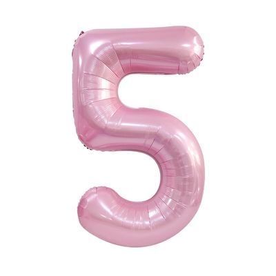 40 in Pink Birthday Number Aluminum Balloon