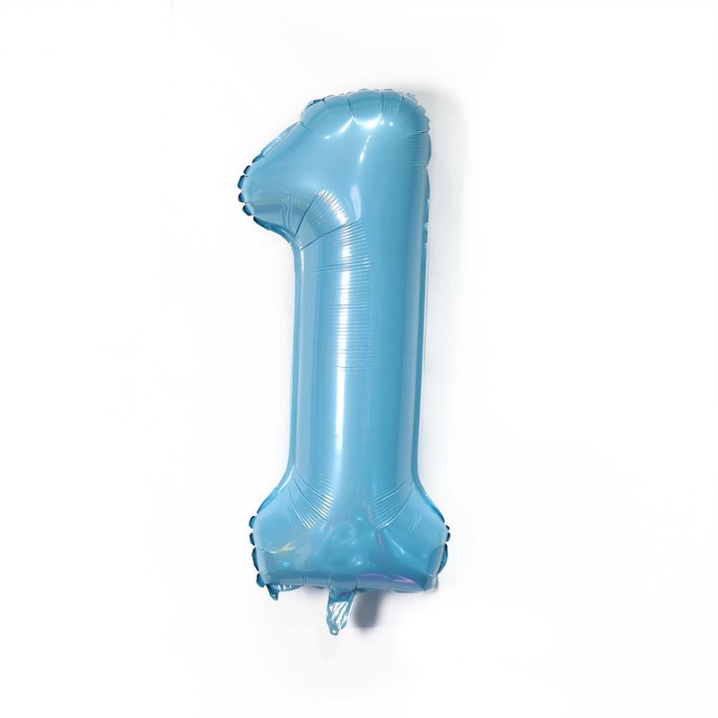 40 in Blue Birthday Number Mylar Foil Balloon