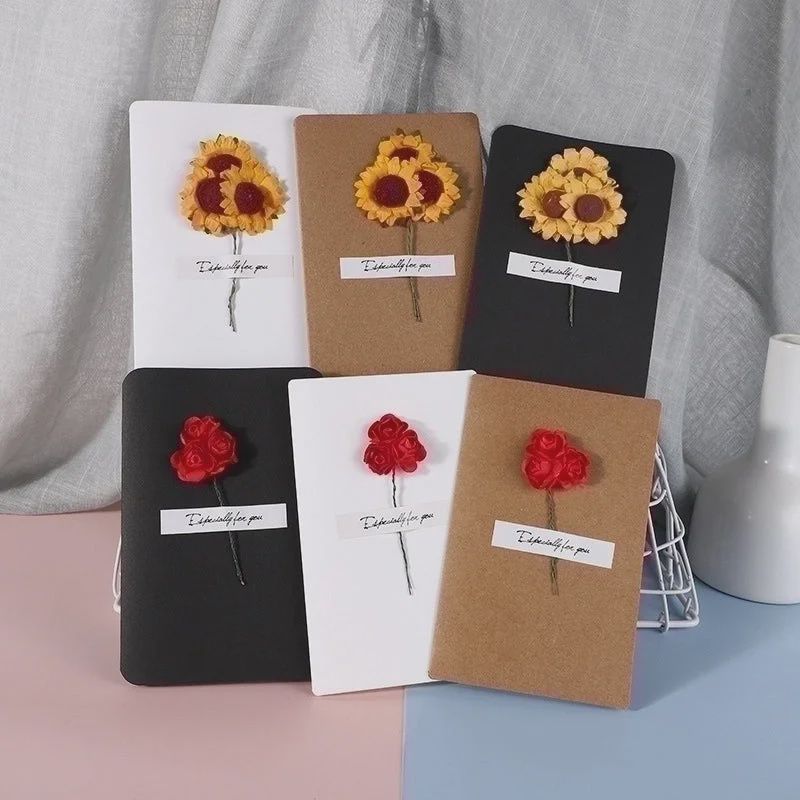 Minimalist Flower Paper Card