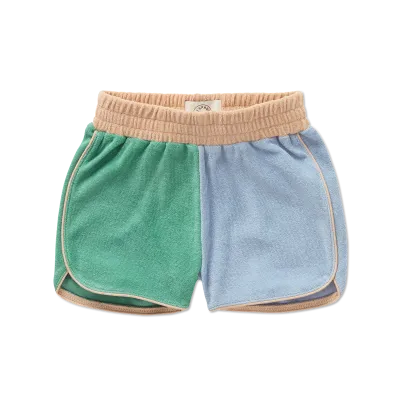 Terry sport shorts colourblock