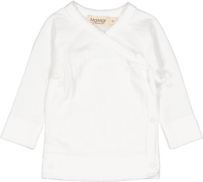 T-shirt-Tut Wrap Long Sleeve Gentle White