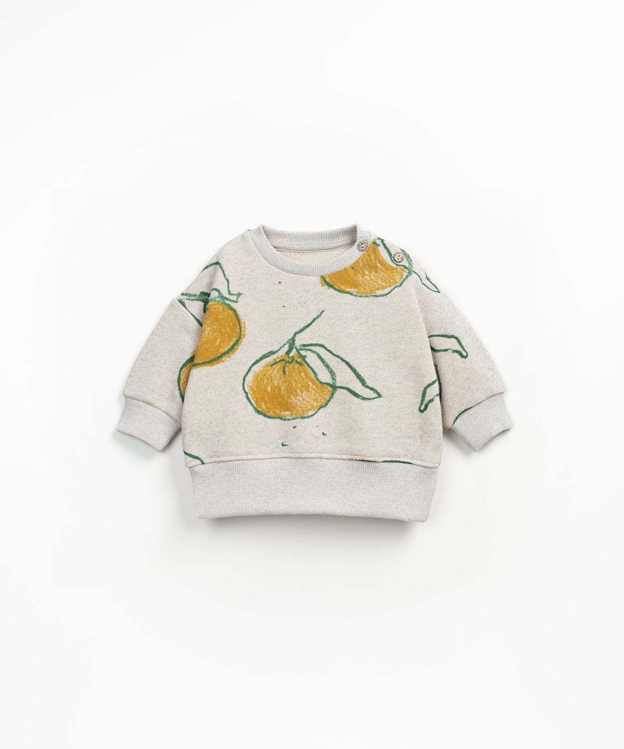 PRINTED FLEECE SWEATER -GRES