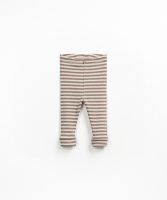 STRIPED RIB LEGGINGS -ROCKS