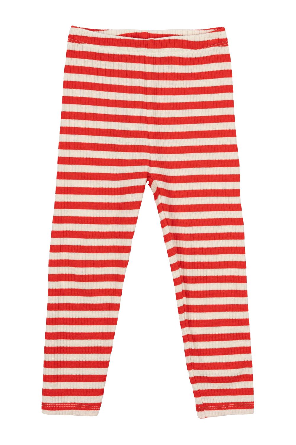 TNSTFro Uni Rib Leggings -Poppy Red Striped
