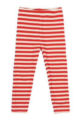 TNSTFro Uni Rib Leggings -Poppy Red Striped