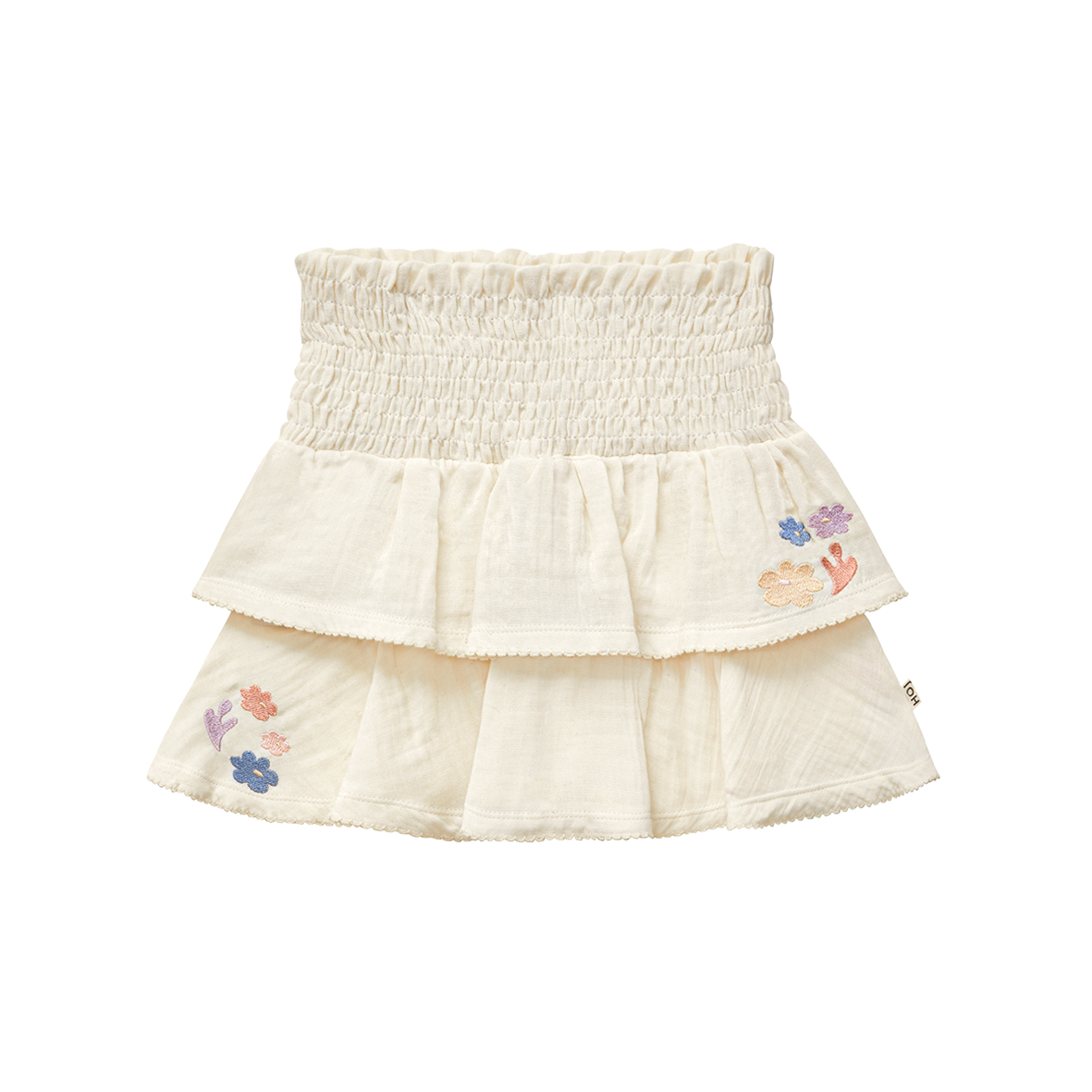 Smocked Ruffled Skirt