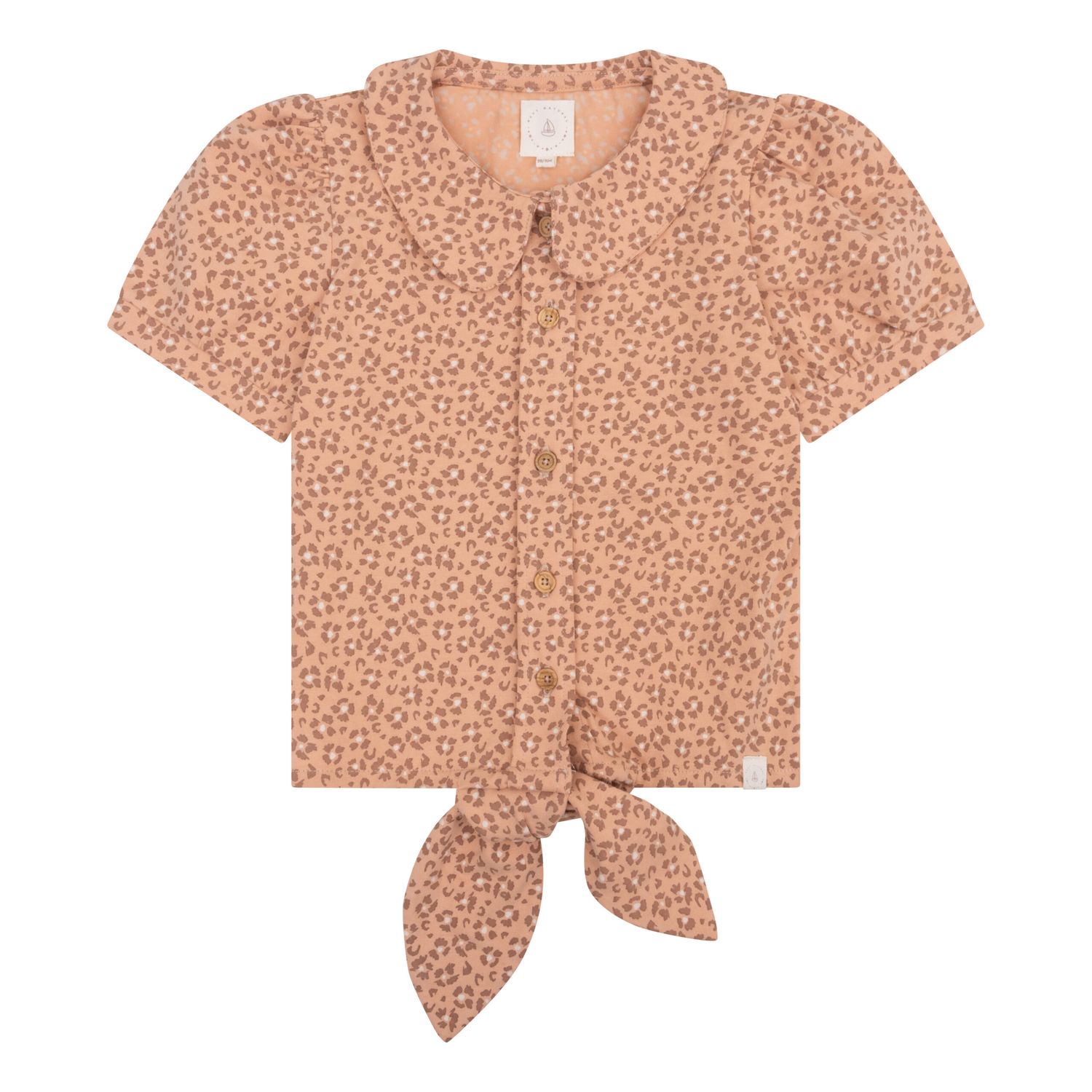 Faye blouse leopard flower