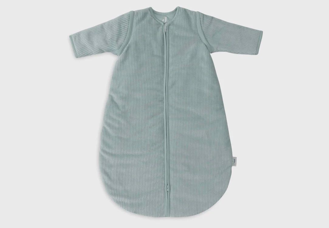 Baby Slaapzak met Afritsbare Mouw Rond 70cm Rib - Sea Green