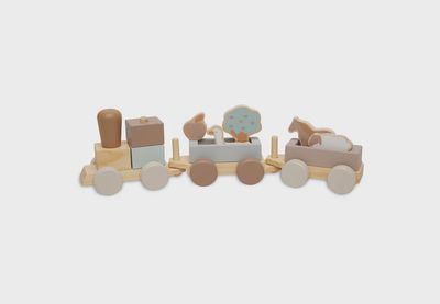 Houten speelgoedtrein Farm