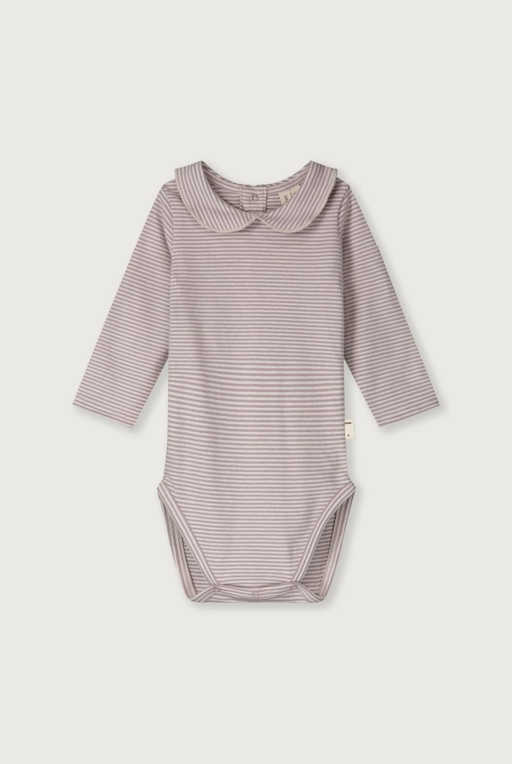 Baby Collar Onesie GOTS - Berry Cream