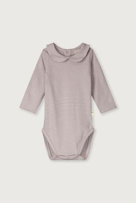 Baby Collar Onesie GOTS - Berry Cream