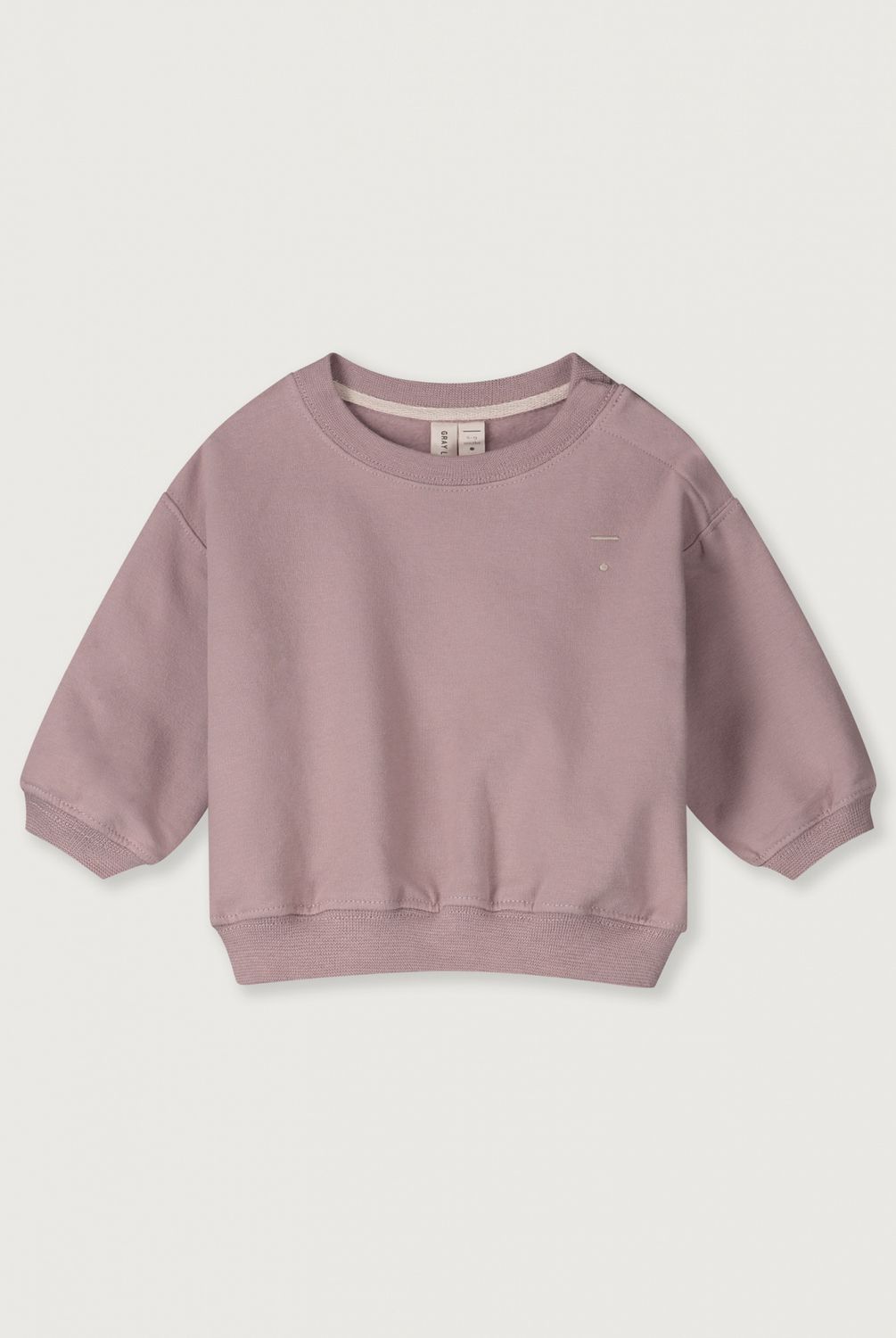 Baby Dropped Shoulder Sweater GOTS - Berry