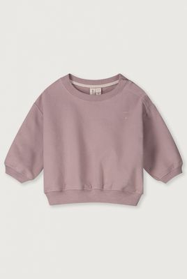 Baby Dropped Shoulder Sweater GOTS - Berry