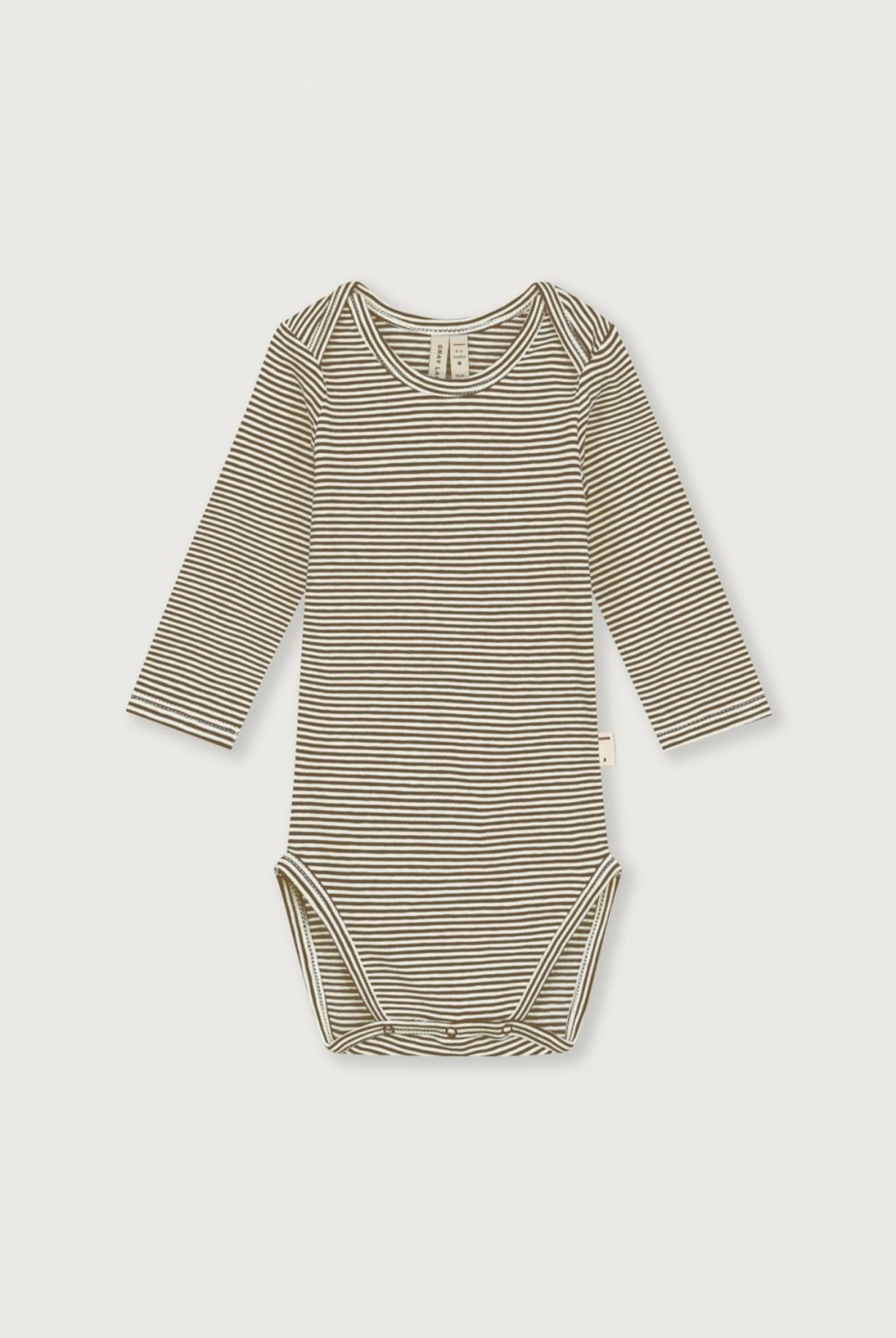 Baby L/S Onesie GOTS - Woody - Cream