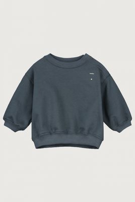 Baby Dropped Shoulder Sweater GOTS - Blue Grey