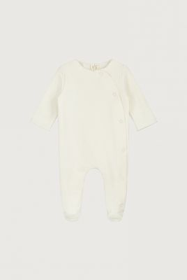 Baby Suit with Snaps GOTS - Cream