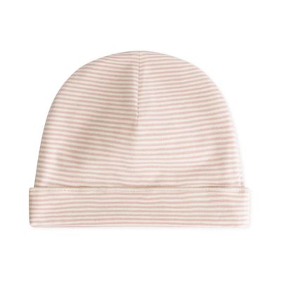 Gray Label - Baby Beanie (muts)  GOTS -Faded Pink-  Cream - Boy - Girl - meiden - jongen - unisex