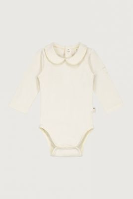 Baby Collar Onesie GOTS - Cream