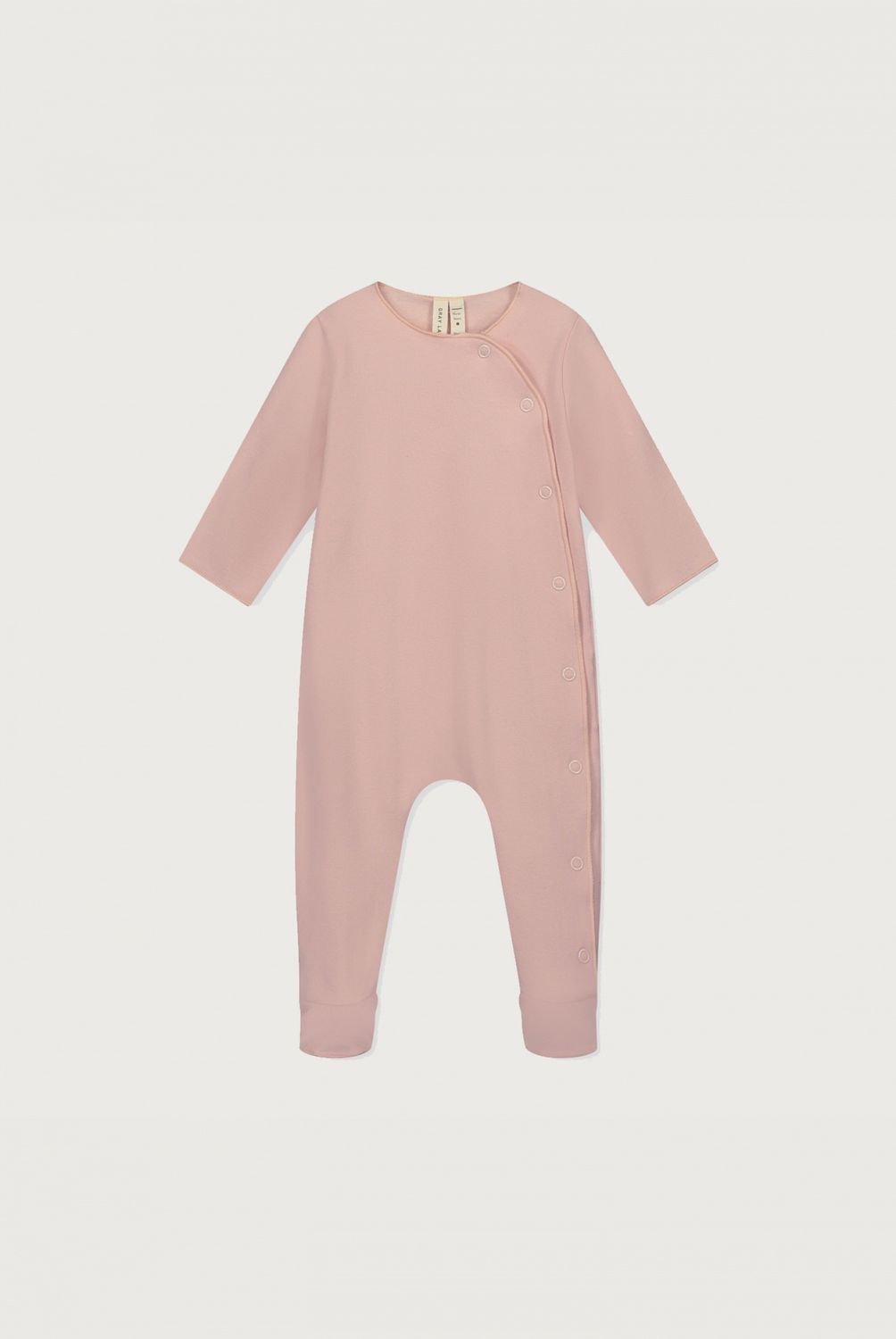 Newborn Suit with Snaps GOTS - Faded Pink