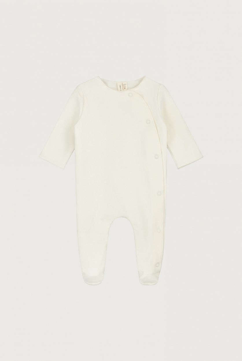 Newborn Suit with Snaps GOTS - Cream