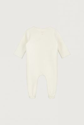 Newborn Suit with Snaps GOTS - Cream