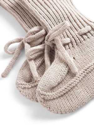 MarMar Copenhagen -  baby Slofjes - Abootie - Cashew Melange - Boy - Girl - meiden - jongen