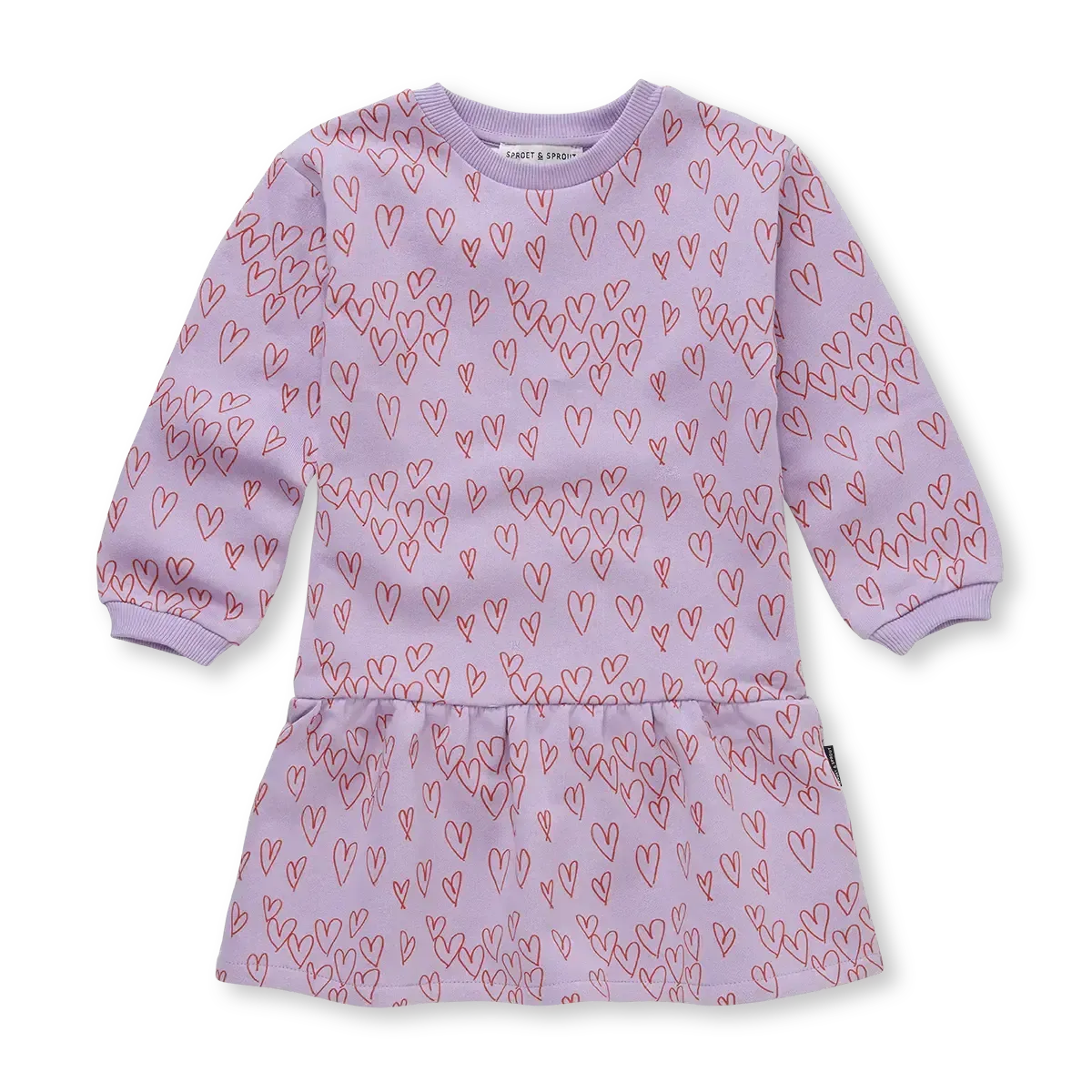 Dress hearts print