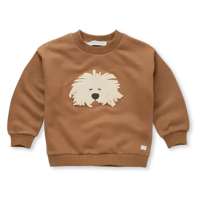 Sweatshirt moustache dog