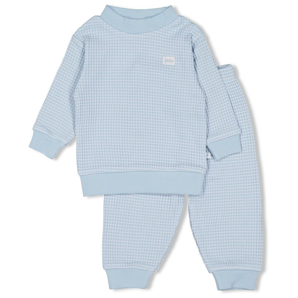 Wafelpyjama - Babyblue