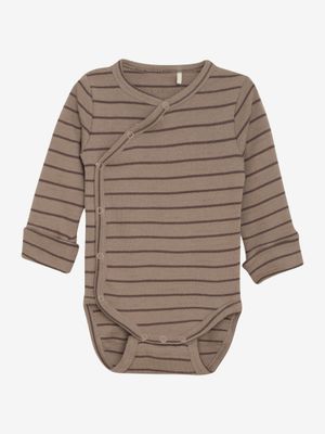 Wrap Body LS Rib Brown