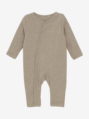 Romper LS Melange Brown