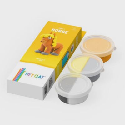 HeyClay - animals- Horse - 3 cans