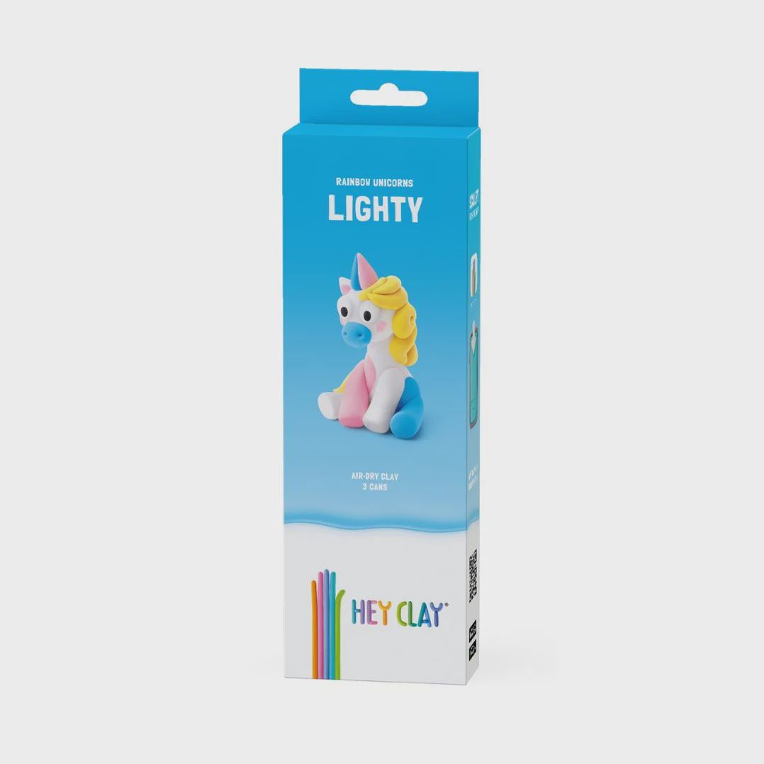 Hey Clay - Rainbow Unicorn - Lighty 3 cans