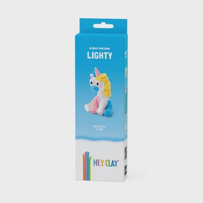 Hey Clay - Rainbow Unicorn - Lighty 3 cans